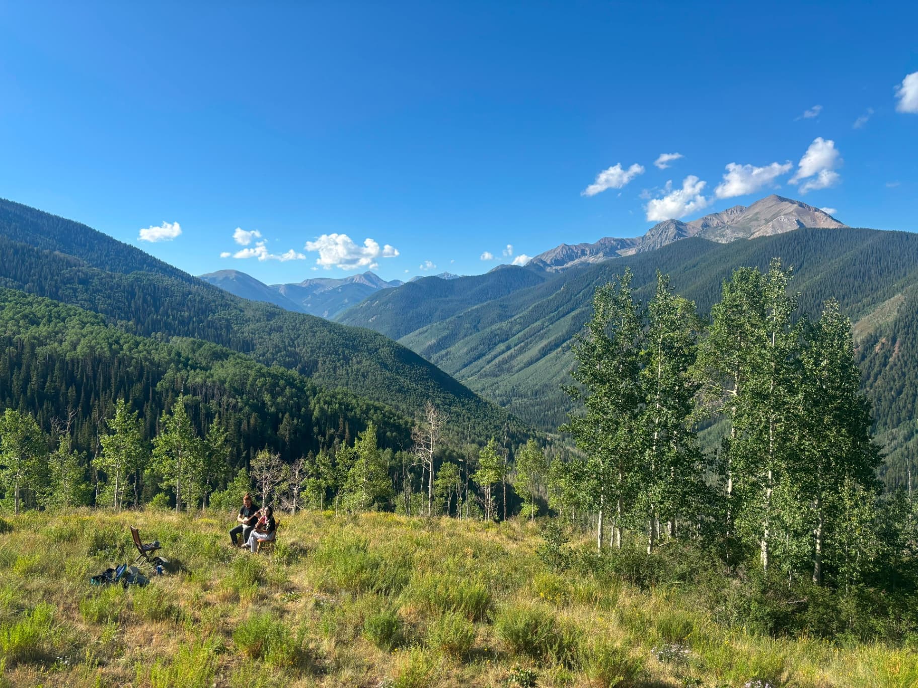 Colorado mountains at golden hour